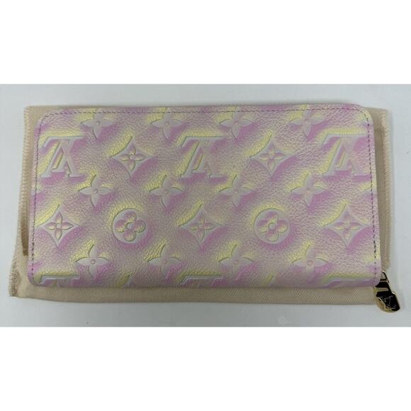 Louis Vuitton Stardust Zippy Wallet Pink/Yellow Shimmer Effect M81299 FRANCE NEW - Picture 5 of 10